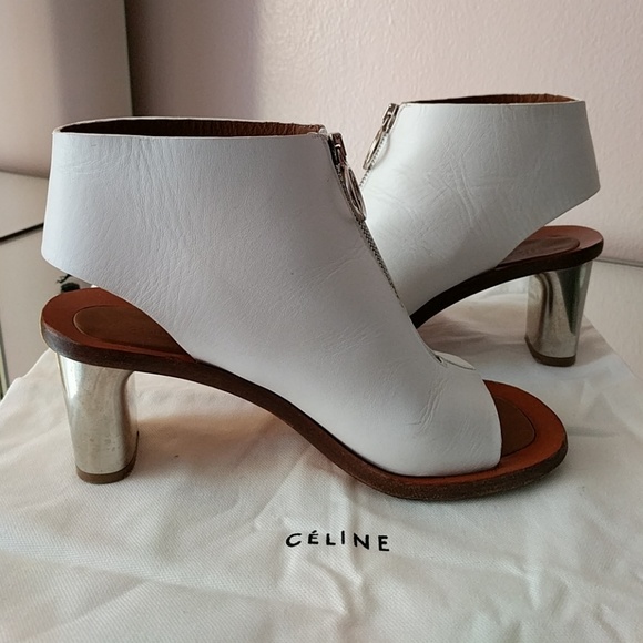 Céline Bam Bam Zipped Open-toe Booties - Picture 6 of 7